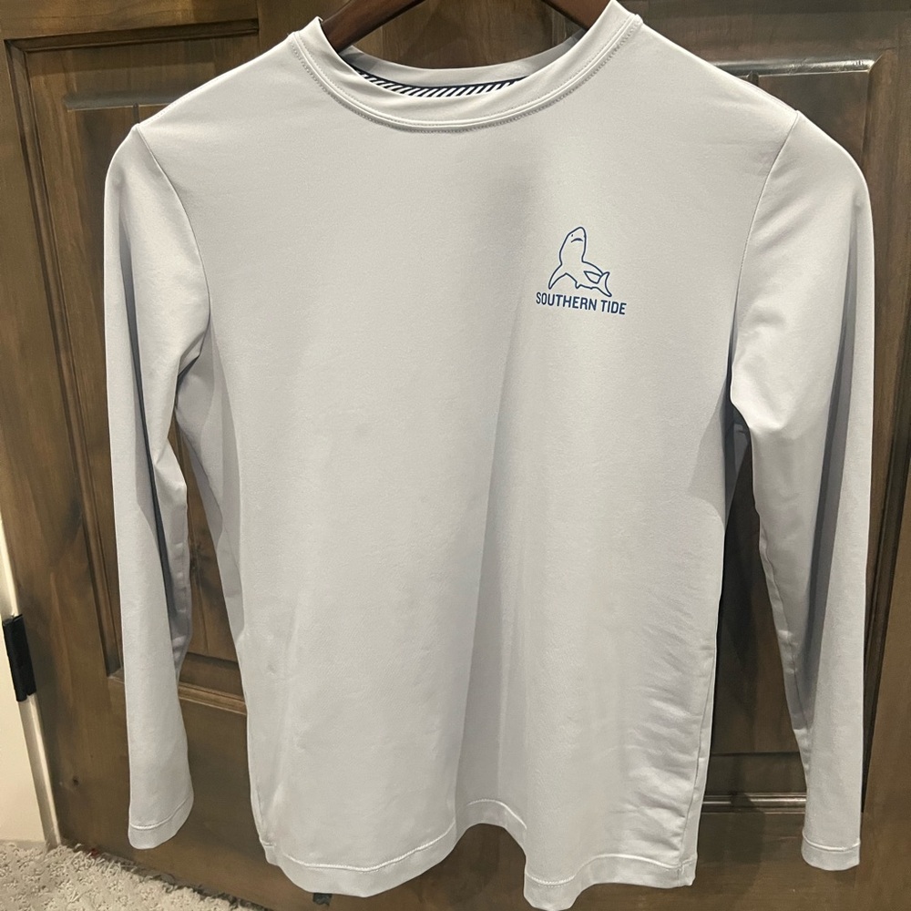 Boys Southern Tide Long Sleeve Shirt | light blue